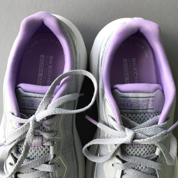 Skechers Max Cushioning Endevour Gray Lavender Womens Athletic Sneaker Size 5 - Picture 12 of 14